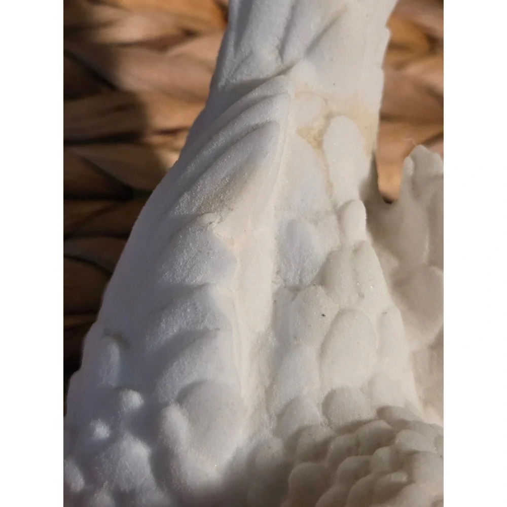 Vintage Alabaster Doves Pair Made in Italy Santini Dove Figurines Set of 2 MCM